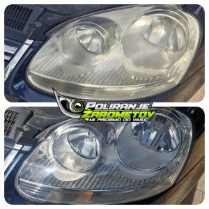 poliranje žarometov vw golf.